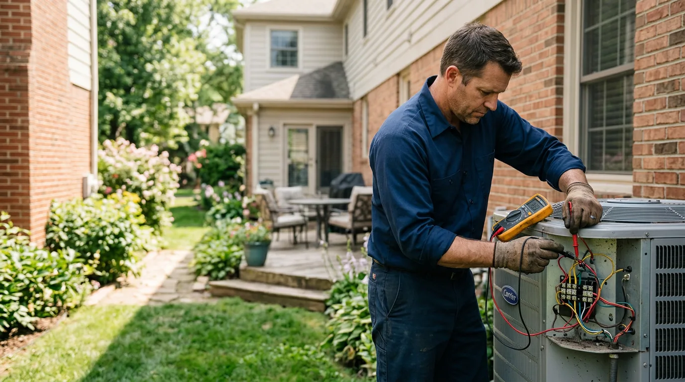 HVAC technician working near Peninsula, OH